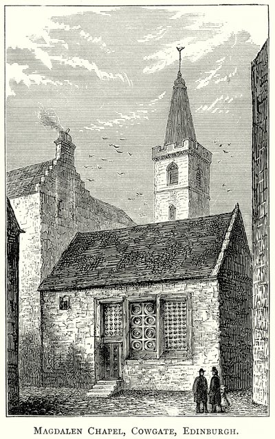 Magdalen Chapel, Cowgate, Edinburgh (rytina) od English School