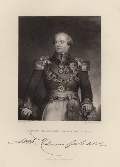 Generálmajor Sir Archibald Campbell od English School