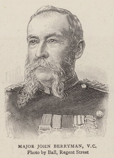 Major John Barryman, VC (rytina) od English School
