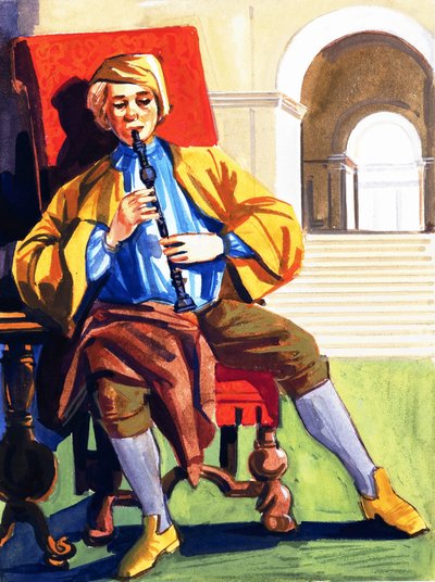 Muž hrající na magnetofon od English School