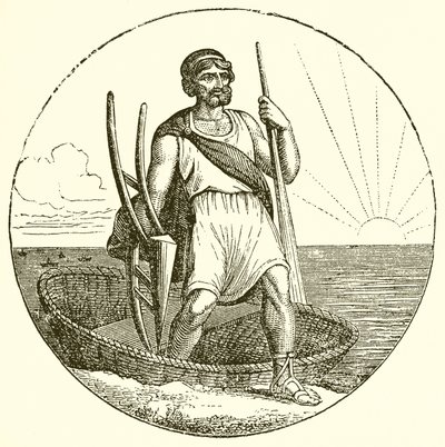 Muž v Coracle od English School