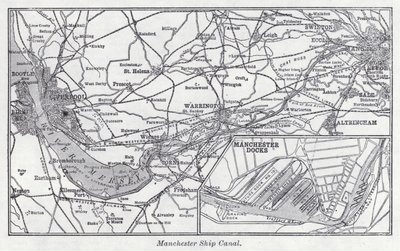 Manchesterský lodní kanál (litho) od English School
