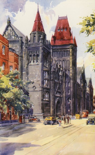 Manchesterská univerzita (barevné lito) od English School