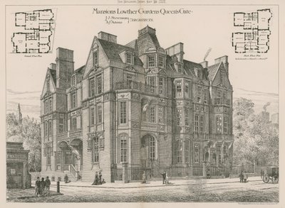 Mansions Lowther Gardens, Queens Gate, Kensington od English School