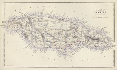 Mapa: Swanston, Edinburgh (barevná litografie). od English School