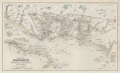 Mapa: Swanston, Edinburgh (barevná litografie). od English School
