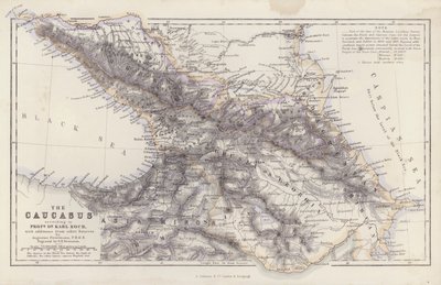Mapa: Petermanna (barevná litografie). od English School