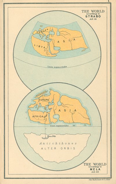 Mapa: (barevná litografie) od English School