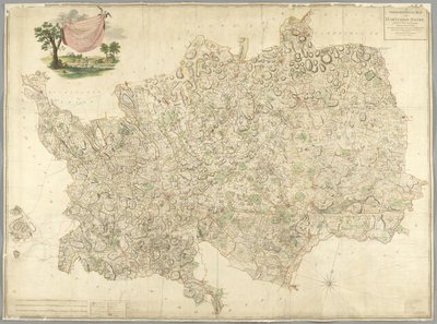 Mapa Hertfordshire od English School