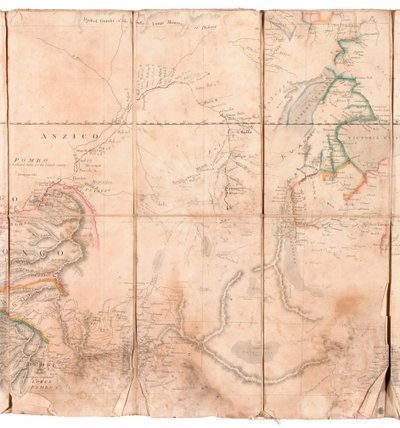 Mapa regionu Kongo, z alba patřícího Henry Morton Stanley od English School