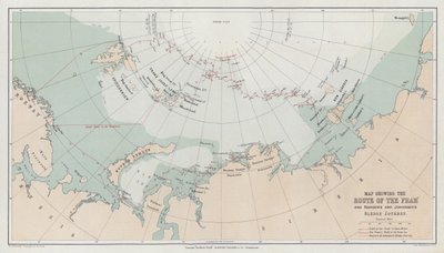 Mapa ukazující trasu Framu od English School