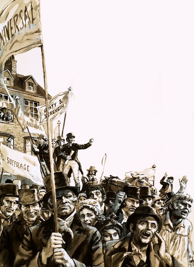 Marsch für das Wahlrecht von English School