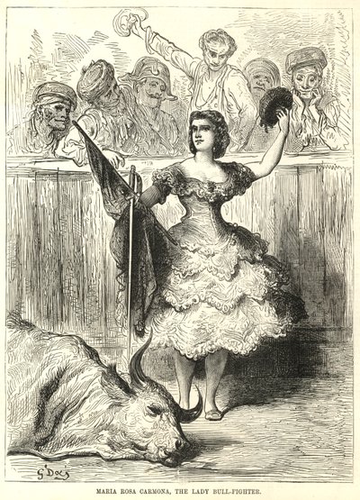 Maria Rosa Carmona, bojovnice s býky od English School
