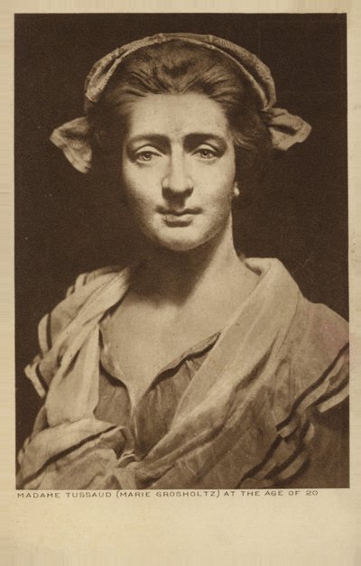 Marie Tussaud, francouzská umělkyně a sochařka z vosku (litografie) od English School
