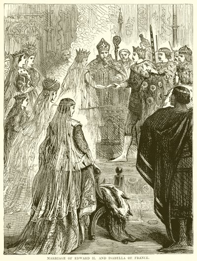 Sňatek Eduarda II. a Isabely Francouzské od English School
