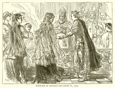 Sňatek Matyldy a Jindřicha II., 1100 od English School