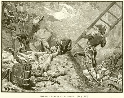 Maršál Lannes v Ratisbonu od English School