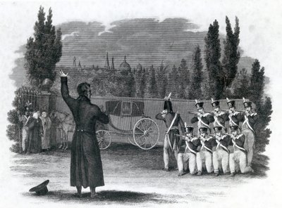 Maršál Ney se zastřelil a vydal slovo velení, publikoval Thomas Kelly, 1816 od English School