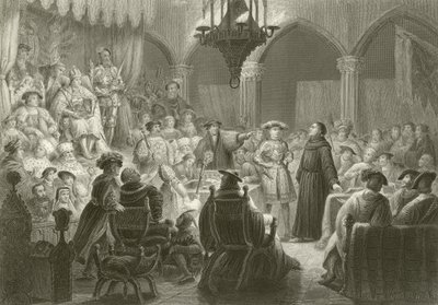 Martin Luther na Diet of Worms od English School