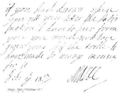 Mary, (manželka Viléma III.) od English School
