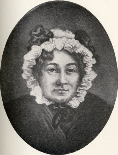 Mary Ann Lamb (1764-1867) ilustrace z „Malé cesty do domovů slavných žen“, vydané 1897 (litho) od English School
