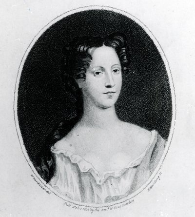 Mary Burwell, manželka Roberta Walpolea, tisk W. Gardiner, 1802 (rytina) od English School