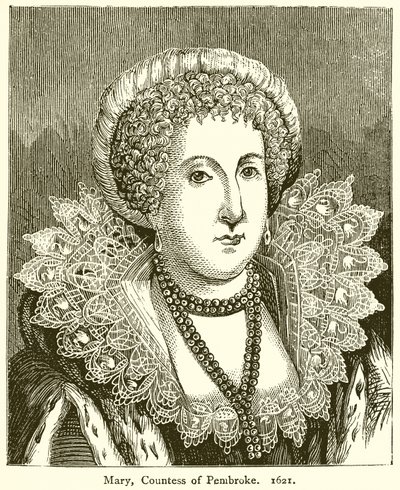 Mary, hraběnka z Pembroke. 1621 od English School