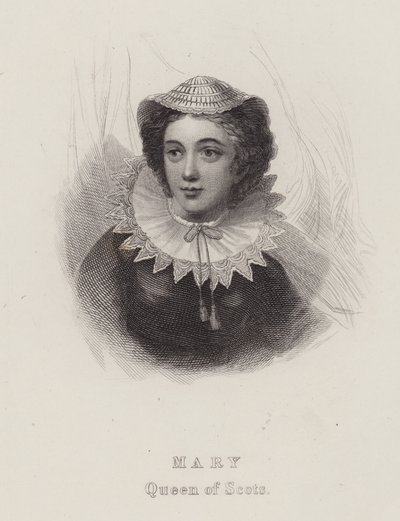 Marie, královna Skotů (rytina) od English School