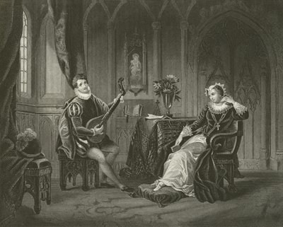Mary Queen of Scots a její tajemník Chatelar od English School