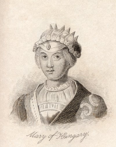 Marie Habsburská, z „Crabbova historického slovníku“, 1825 od English School