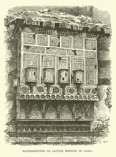 Mashrebeeyeh nebo Lattice Window v Káhiře od English School