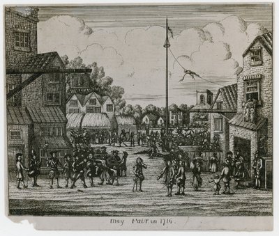 Májový jarmark v roce 1716 od English School
