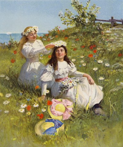 May Queen (barevná litografie) od English School