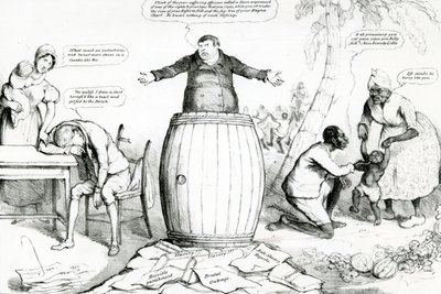 McLeans Monthly Sheet of Caricatures, or the Looking Glass, publikoval Thomas McLean, tisk Robert Seymour, 1832 od English School