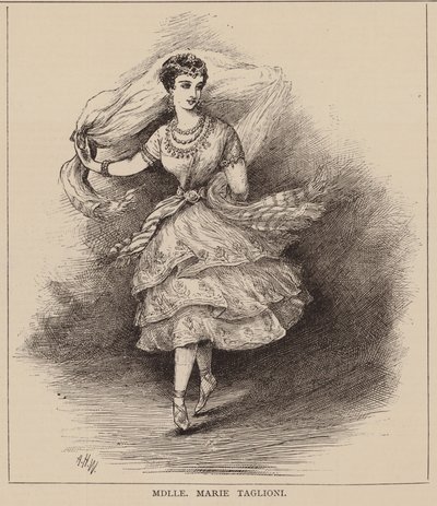 Mdlle Marie Taglioni (rytina) od English School