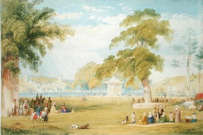 Meadows of the Sweet Waters of Asia (akvarel na papíře) od English School