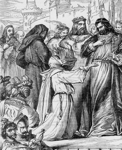Measure for Measure - Ilustrace v "" Works complete by William Shakespeare"" 1866 - Ilustrace a obecná forma tohoto vydání jsou vypůjčeny z Cassellova ilustrovaného Shakespeara, vydaného v Londýně od English School
