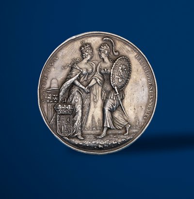 Medaile připomínající korunovaci Viléma a Marie, 1689 (stříbrná) (revers 419670) od English School