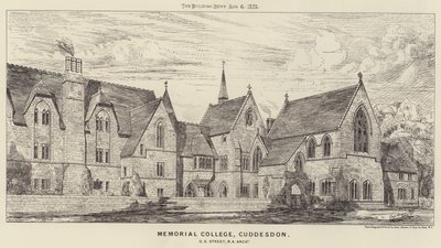 Memorial College, Cuddesdon (rytina) od English School