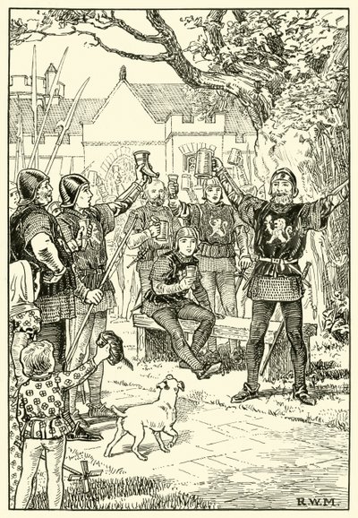 Muži, (Raising Cups) Oxford navždy! (inkoust na papíře) od English School