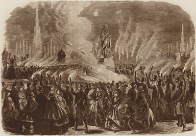 Mendelssohnův festival, pochodový průvod, 1860 od English School