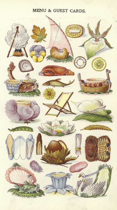Menu a karty hostů od English School