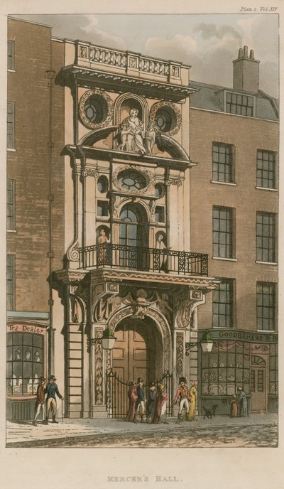 Mercers Hall, Cheapside, Londýn od English School