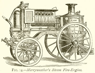 Merryweathers Steam Fire-Engine od English School