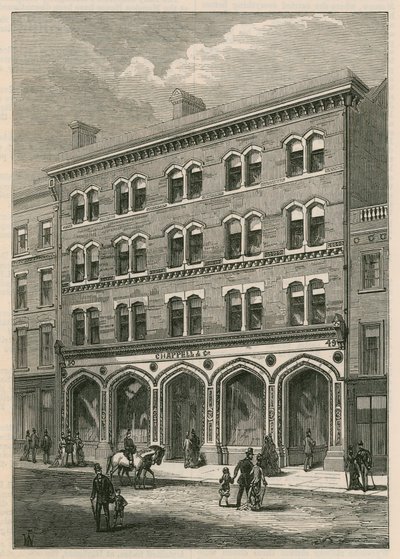 Pánové Chappell & Cos Premises, New Bond Street, Londýn od English School
