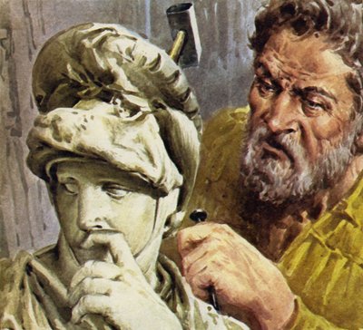 Michelangelo pracoval na kapli, která měla obsahovat hrobky rodiny de Medici od English School