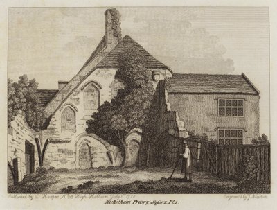 Michelhamské převorství, Sussex, 1785 od English School