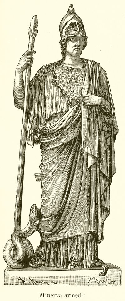 Minerva ozbrojená od English School