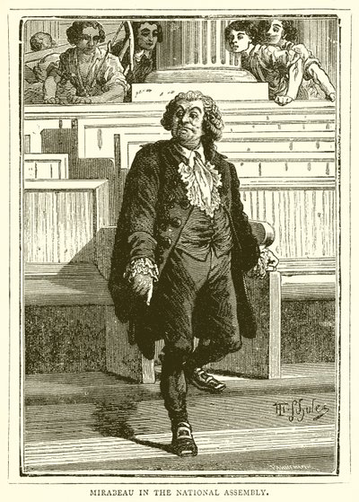 Mirabeau v Národním shromáždění od English School