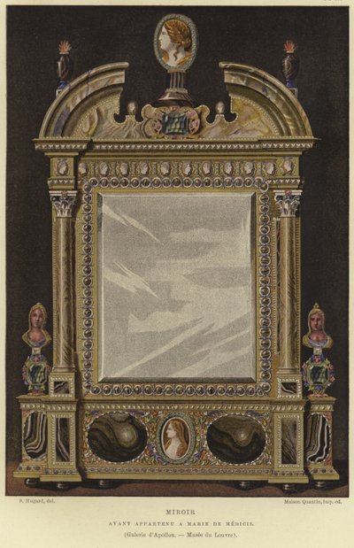 Zrcadlo, které patřilo Marii de Medici, královně Francie od English School